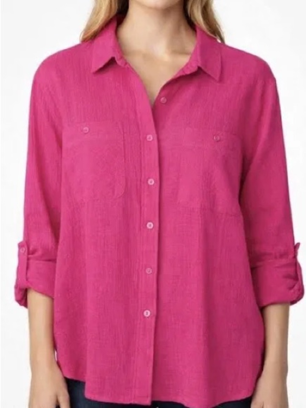 Sanctuary Hot Pink Tomboy Shirt